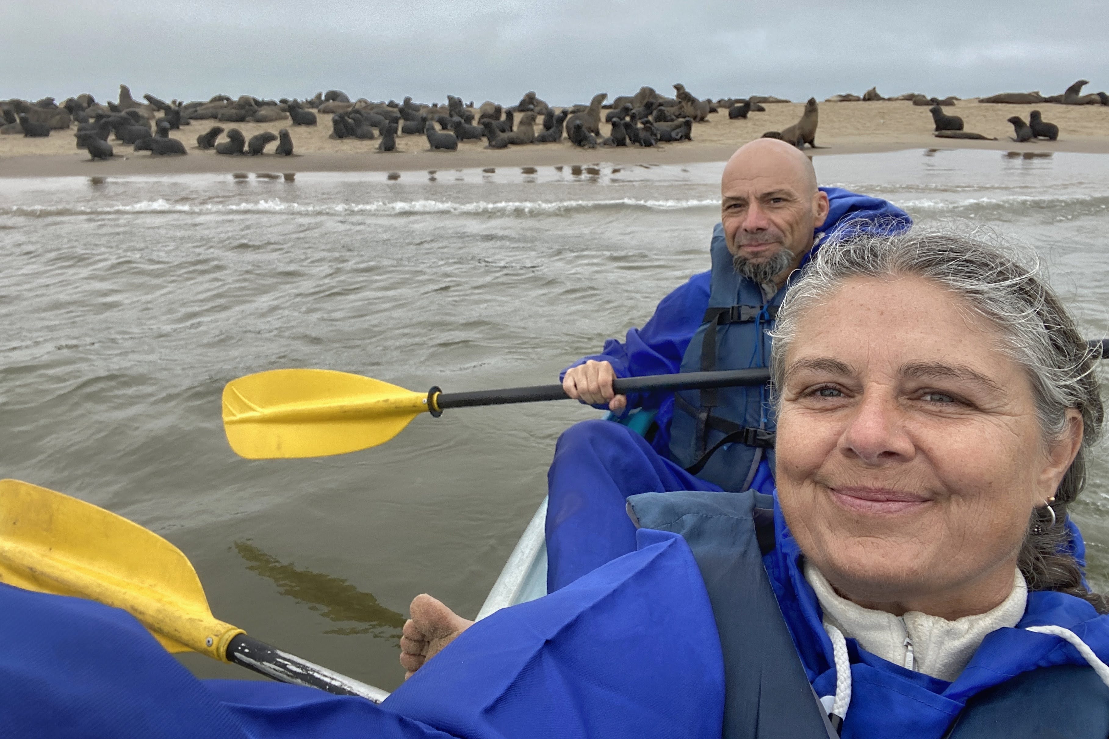 Isa et Manu en kayak